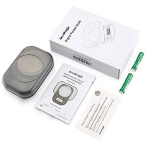 AccuWeight Gram Scale with 1000g/0.1g High Precision Mini Coffee Scale for Weed Jewelry Scale with 6 Units, Tare, Calibration PCS Function and Backlit