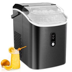 kndko nugget ice maker countertop,10,000pcs/33lbs/day,pebble ice maker with self-cleaning,crushed ice makers for home kitchen bar party
