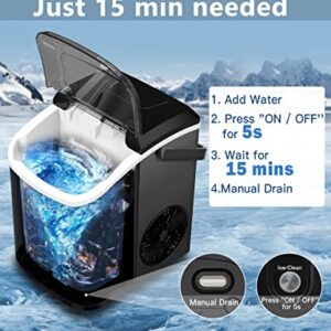 Kndko Nugget Ice Maker Countertop,10,000pcs/33lbs/Day,Pebble Ice Maker with Self-Cleaning,Crushed Ice Makers for Home Kitchen Bar Party