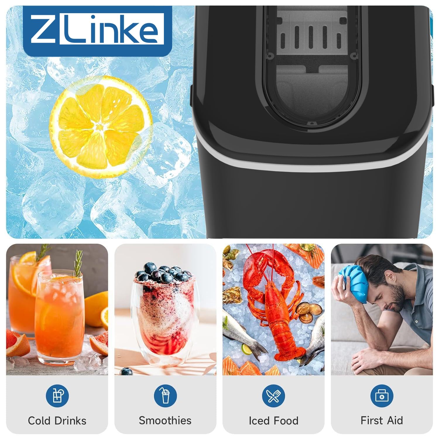 Home Portable ice Maker 12kg/Day