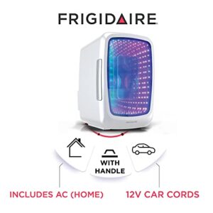 Frigidaire EFMIS179 Gaming Light Up Mini Beverage Refrigerator, White