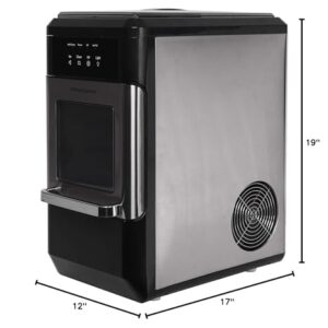 Frigidaire EFIC235-AMZ Countertop Crunchy Chewable Nugget Ice Maker, 44lbs per day, Self Cleaning Function