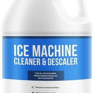 Essential Values 32 USES Ice Machine Cleaner (Gallon / 3.78), Nickel Safe Descaler | Ice Maker Cleaner Compatible with: Whirlpool 4396808, Manitowac, Ice-O-Matic, Scotsman, Follett & more!