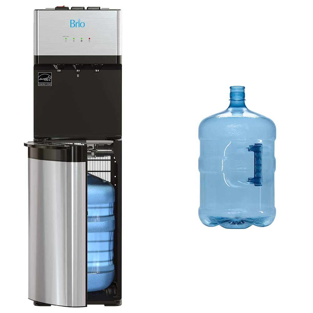 Brio Self Cleaning Bottom Loading Water Cooler Water Dispenser – Limited Edition - 3 Temperature Settings with Reusable Water Bottle Container