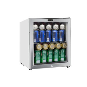 whynter br-062ws stainless steel beverage refrigerator with lock, 62 cans, white