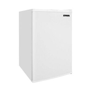 magic chef mini freezer, compact freezer for extra freezer space, small freezer for office, apartment, or dorm, 3.0 cubic feet, white
