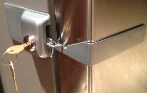 fridge lock refrigerator door lock (grey)