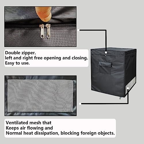 YANGSHILEI Chest Freezer Cover Deep Freezer Covers for Outside 7.0 Cubic Feet Freezer，Top with Zipper to Open Waterproof and UV protection Extend their Service Life (38"W×23"D×34"H)