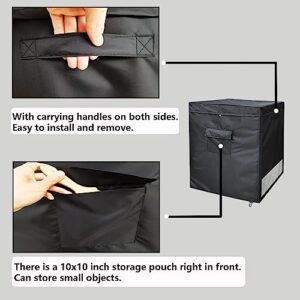 YANGSHILEI Chest Freezer Cover Deep Freezer Covers for Outside 7.0 Cubic Feet Freezer，Top with Zipper to Open Waterproof and UV protection Extend their Service Life (38"W×23"D×34"H)