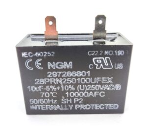 297286801 refrigerator run capacitor