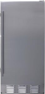 edgestar ib250ssod 15 inch wide 20 lbs. built-in outdoor ice maker with 25 lbs. daily ice production - no drain required