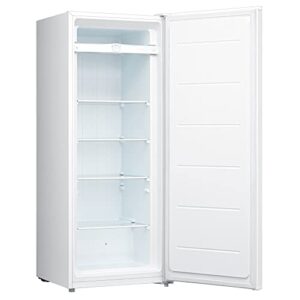 koolatron ktuf196 compact garage-ready upright freezer with 7.0 cubic feet capacity, space-saving slim design for home, apartment, condo, cabin, basement-white, standard