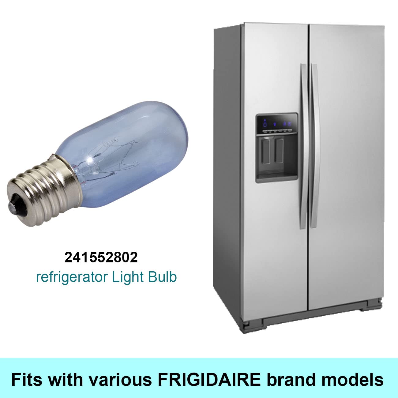 CCTP 241552802 LED Light Bulb Refrigerator for Frigidaire Electrolux Refrigerator 1056577 AH976993 EA976993 PS976993