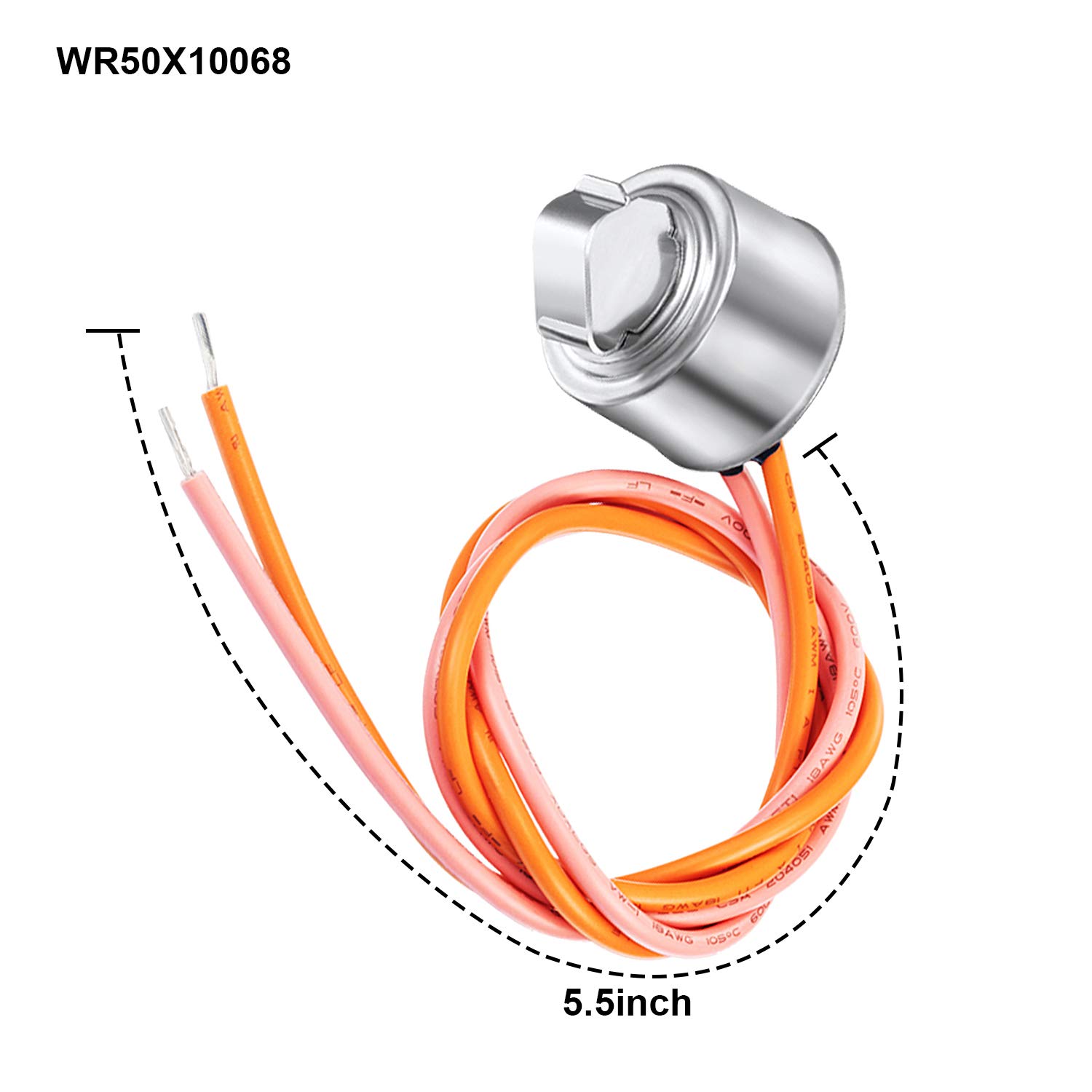 Jovitec Refrigerator Defrost Replacements, WR51X10055 Defrost Heater, WR55X10025 Temperature Sensor, WR50X10068 Defrost Thermostat Compatible with GE