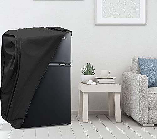 UCARE Mini Refrigerator Dust Cover Compatible with Midea WHD-113FSS1 Refrigerators, 420D Oxford Fabric Waterproof Dustproof Mini Fridge Freezer Cover Protector Refrigerator Covers