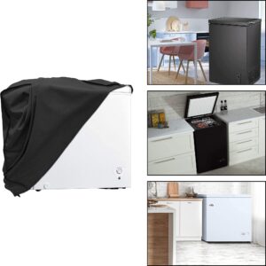 Chest Freezer Cover,Waterproof Dustproof Outdoor or Indoor Protect Deep Freezer Cover Fit for Compact Chest Freezer 7.0 Cubic Feet Freezer Cover 40L X 25W X 35H Inch,Black