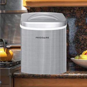 Frigidaire EFIC118-SILVER-KL Ice Maker Machine, Compact Countertop, Silver Medium