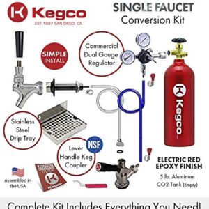 Kegco 3PDCK-5T Kegerator Kit, 1-Tap, Chrome