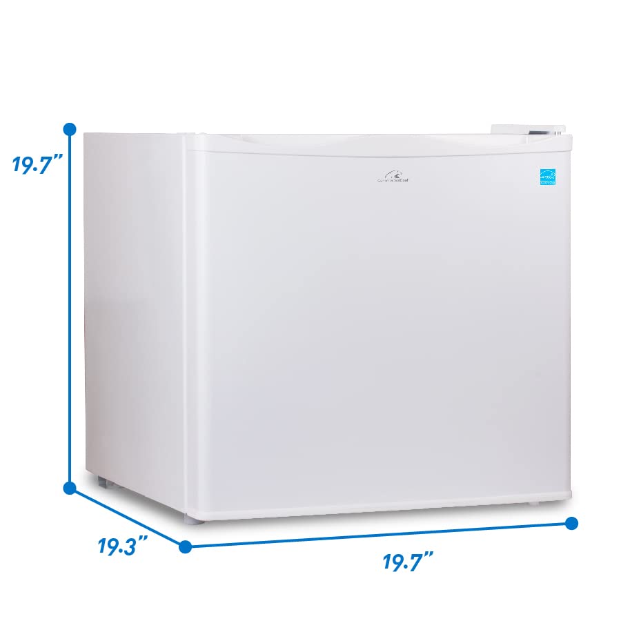 Commercial Cool CCUK12W 1.2 Cu. Ft. Upright Freezer with Adjustable Thermostat Control and R600a Refrigerant, White