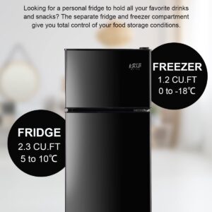 KRIB BLING Mini Fridge With Freezer…