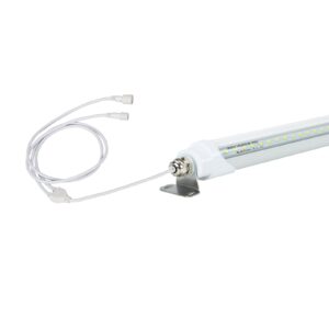 sokply 6ft t8 led refrigerator tube light 30w 4200lm, 5000k daylight white 67” led cooler or freezer lights clear lens for fridge supermarkets freezer grocery stores, white wire, ul listed, 1 pack