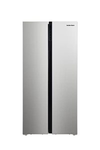 hamilton beach hbf2064 20.6 cu ft counter depth full size refrigerator, side doors, stainless
