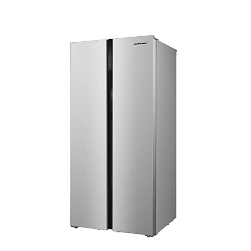 Hamilton Beach HBF2064 20.6 cu ft Counter Depth Full Size Refrigerator, Side Doors, Stainless