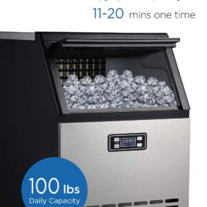 ADT Ice Machine Stainless Steel Under Counter Freestanding Commercial Ice Maker Machine