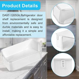 DA97-12650A, DA63-07104A Refrigerator Door Shelf Replacement Right Side Compatible with sam-sung RF260, RF261, RF263 Replaces 2692337,AP5620330,PS4176653 sam-sung Refrigerator Parts Fridge Shelf