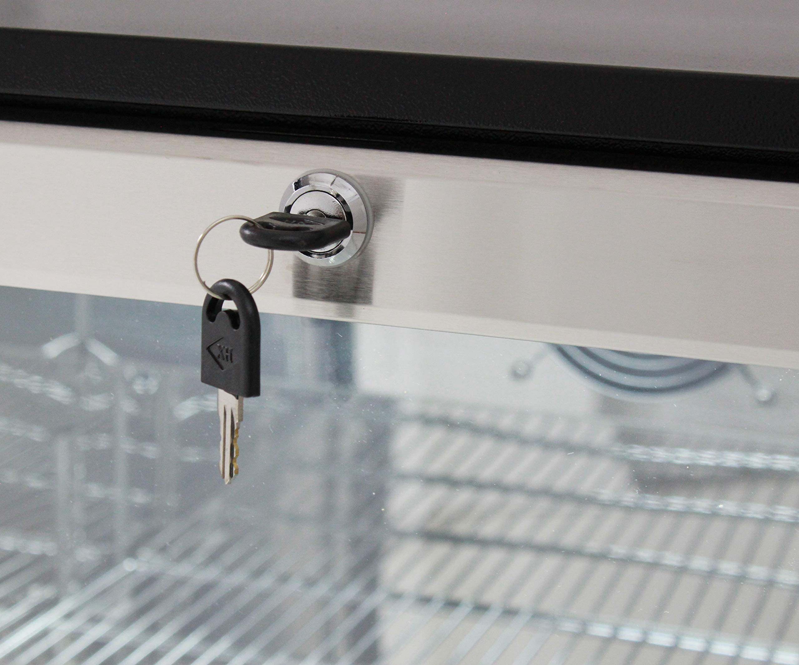 FVLFIL Procool Refrigeration 2-door Glass Front Stainless Steel Back Bar Cooler; 36" Wide, Counter Height Refrigerator