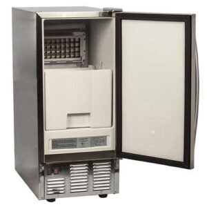 EdgeStar OIM450SS Outdoor Undercounter Clear Ice Maker - Stainless Steel