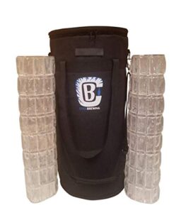 5g keg cooler ice wrap bundle. includes 2 ice sheets and 1 cooler.