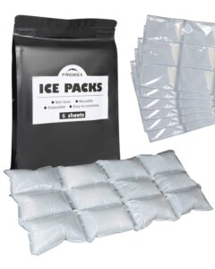 friomex dry ice packs - ideal for shipping perishables and drinks | styrofoam cooler compatible | includes dry ice pellets | keep items safe during shipping | hielo seco