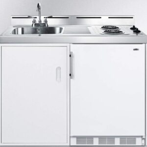 Summit C48EL Kitchen All in One Combination Unit, White