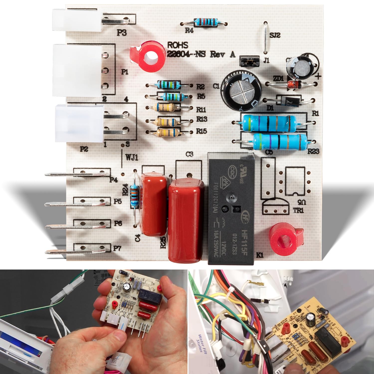 W10135901 Refrigerator Control Board Replacement for Whirlpool W10135901 AP6015576 PS11748857 WPW10135901