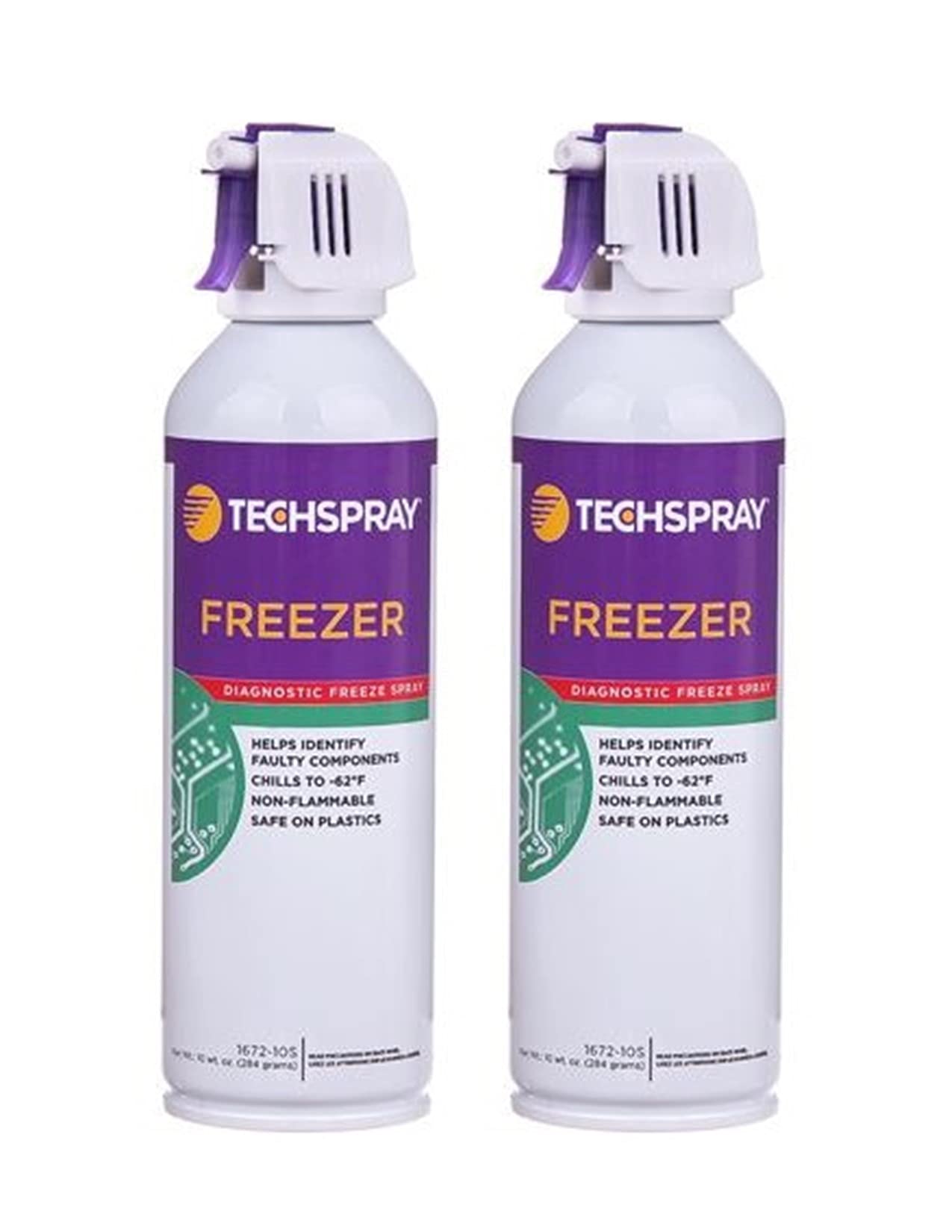 Techspray 1672-10S 10 oz. Envi-Ro-Tech Freeze Spray -2 pack