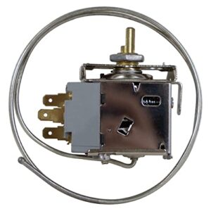 Refrigerator Thermostat WDF20-L Universal Refrigerator Cold Control Thermostat Replacement Part by AquaMonica,Replaces for Most Fridge or Mini Fridge Thermostat