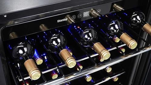 Danby DWC057A1BSS Built In Beverage Center, Single Zone Under Counter Wine Chiller In Stainless Steel - For Kitchen, Home Bar