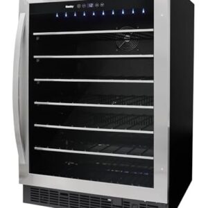 Danby DWC057A1BSS Built In Beverage Center, Single Zone Under Counter Wine Chiller In Stainless Steel - For Kitchen, Home Bar