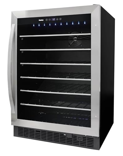 Danby DWC057A1BSS Built In Beverage Center, Single Zone Under Counter Wine Chiller In Stainless Steel - For Kitchen, Home Bar