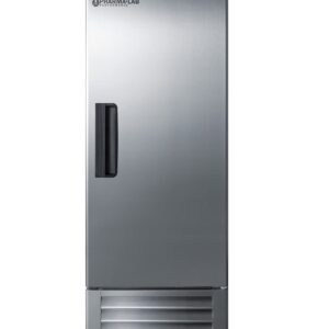 Summit Appliance ARS23ML Pharma-Vac Performance Series 23 Cu.Ft. Upright Pharmacy All-refrigerator in Stainless Steel with Automatic Defrost, Factory-installed Lock, Digital Thermostat