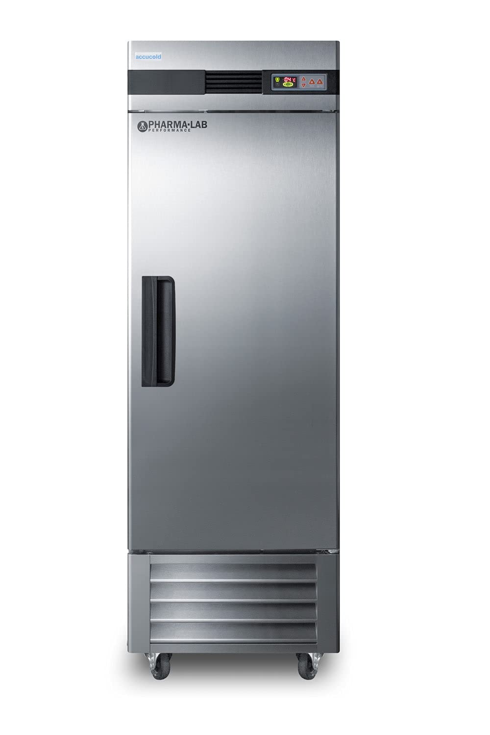 Summit Appliance ARS23ML Pharma-Vac Performance Series 23 Cu.Ft. Upright Pharmacy All-refrigerator in Stainless Steel with Automatic Defrost, Factory-installed Lock, Digital Thermostat