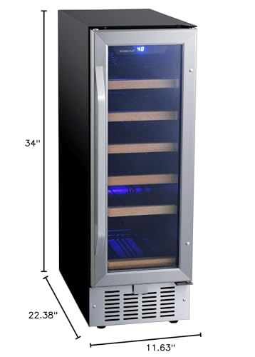 EdgeStar CWR182SZ 12 Inch Wide 18 Bottle Built-In Wine Cooler