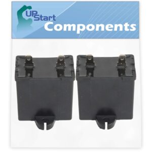 2-pack w10662129 refrigerator and freezer compressor run capacitor replacement for roper rt21lmxkq06 refrigerator - compatible with 2169373 wpw10662129 run capacitor - upstart components brand
