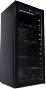 whynter fwc-1201bb 124 bottle freestanding cabinet wine refrigerators free standing, one size, black