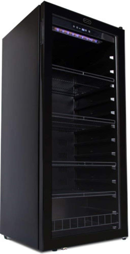 Whynter FWC-1201BB 124 Bottle Freestanding Cabinet Wine Refrigerators Free Standing, One Size, Black