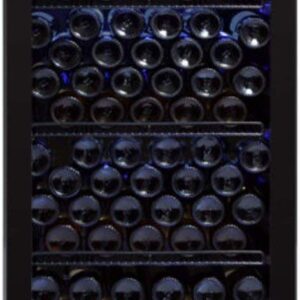 Whynter FWC-1201BB 124 Bottle Freestanding Cabinet Wine Refrigerators Free Standing, One Size, Black