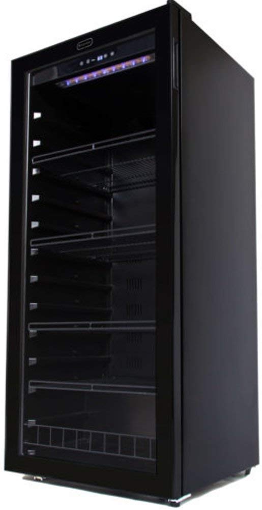 Whynter FWC-1201BB 124 Bottle Freestanding Cabinet Wine Refrigerators Free Standing, One Size, Black