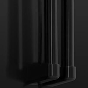 ZLINE 36" 21.6 cu. ft Freestanding French Door Refrigerator with Water and Ice Dispenser in Fingerprint Resistant Black Stainless Steel