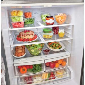 LG LFDS22520S 30 Inch French Door Refrigerator with 21.8 cu. ft. Capacity